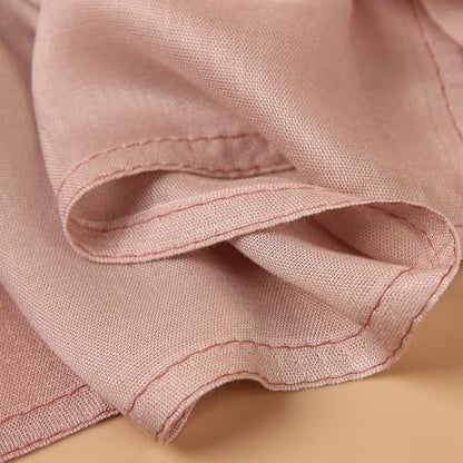 Modal Feel Hijab Scarf for Women, Lightweight Ombre Dual Color - color: 8#opink