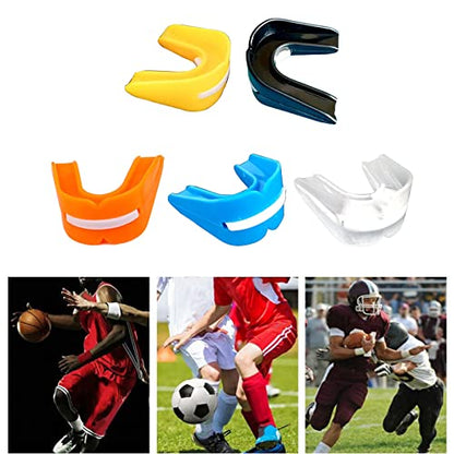 Sports Mouth Guard Youth Mouthguard Adults Athletic Double-Sided Gum-Shield for Football Basketball Boxing MMA Hockey Teeth Protector Boxing - color: Sky Blue