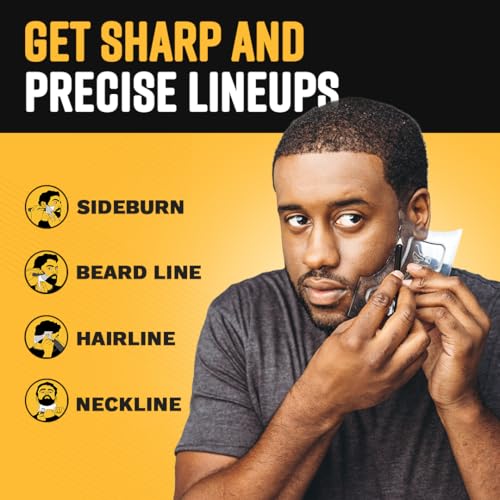 The Cut Buddy Original Shaping Tool, Clear Beard and Hairline Template with Bonus Tracer Pencil, As Seen on Shark Tank - style: The Cut Buddy Original
