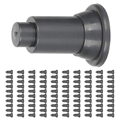 100Pcs Aquarium Isolation Board Support Feet, PVC Material, 2.8cm Height - Adjustable Divider Stabilizers, Food Grade Plastic, Easy Cleaning for Fish Tanks (Black)