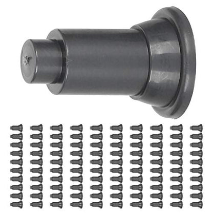 100Pcs Aquarium Isolation Board Support Feet, PVC Material, 2.8cm Height - Adjustable Divider Stabilizers, Food Grade Plastic, Easy Cleaning for Fish Tanks (Black)