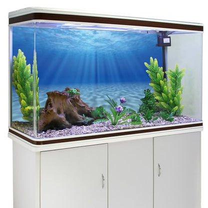 AWERT Undersea Aquarium Backdrop Sunshine Fish Tank Background 72x24 inches | AWERT Ocean Floor Underwater World Polyester Background - size: 72 x 24 inches