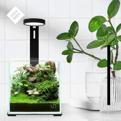 SOL Adjustable Light Stand - Nano Light Riser for Small Planted Aquariums - Heavy Duty Black - color: Black, size: Adjustable Stand