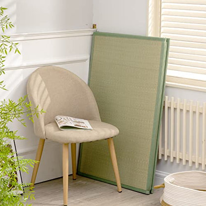 Natural Igusa Rush Grass Floor Tatami Mat,Twin, 79" x 39" x 0.5" | Japanese Portable Folding Firm Traditional Bed Mattress, Foldable Pad Futon,for Sleeping,Sitting,Yoga,Relaxing,Zen - size: Twin