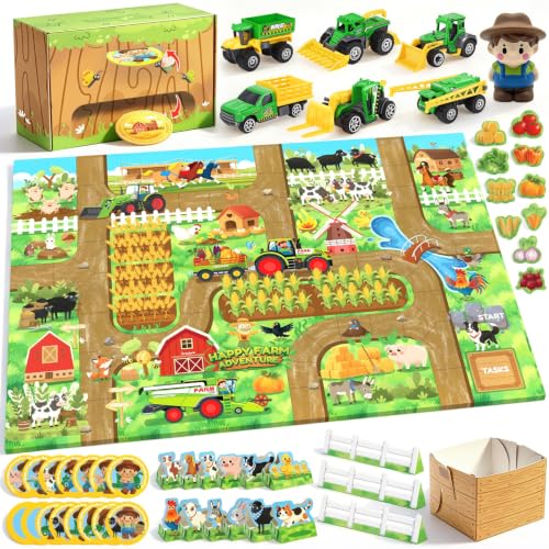 Happy Harvest Farm Montessori Educational Learning Toys Board Games for Kid - color: Happy Harvest