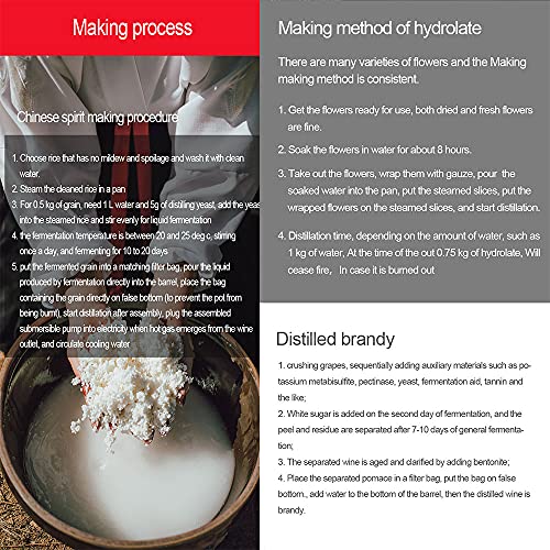 Distiller Ethanol Maker Home Brew Still Wine Making Tools Boiler Stainless Steel Brewing Tank Fermentation Tank (20L) - size: 20L