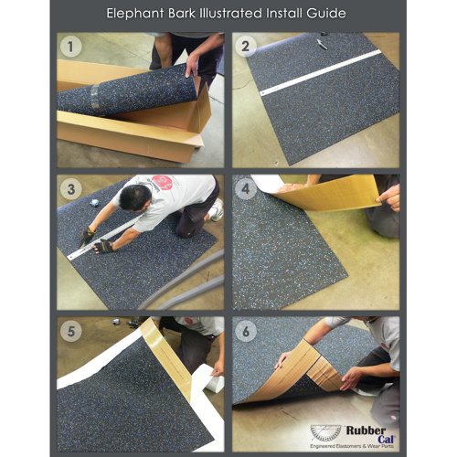 Rubber-Cal Elephant Bark Flooring 3/8-inch T x 4-feet - color: Green Dot, size: 48"L x 48"W x 0.4"Th