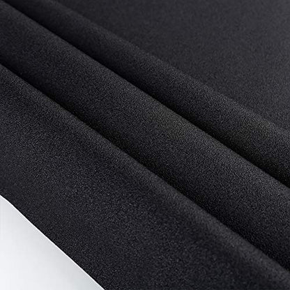 WochiTV Total Blackout Window Film 100% Light Blocking Non Adhesive No Residue Removable Opaque Static Cling Privacy Glass Tint for Home Bedroom Darkening Heat Control (17.5 in x 6.56 Ft) | No Glue Static Cling Window Glass Sticker,UV Protection,Heat Cont