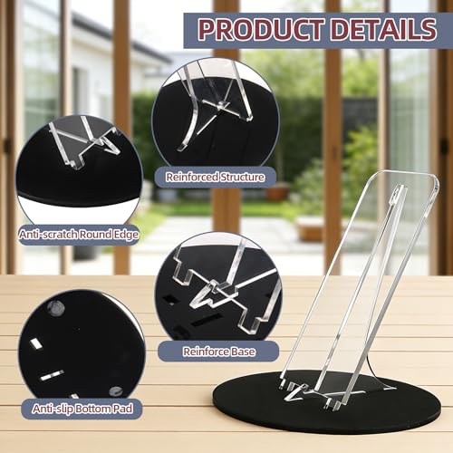 Baseball Glove Display Stand Baseball Glove Holder for Batting Gloves and Fielder's Gloves, Black and Clear