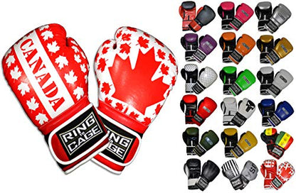 Gym Training Stand-Up Boxing Gloves - color: Canada, size: Large weighs 16oz