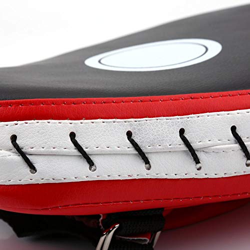 Boxing Curved Focus Punching Mitts, Boxing Mitts, Punching Focus Mitts with Soft PU Leather and Foam for Training Karate Muay Thai Kick Sparring Martial Arts