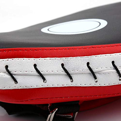 Boxing Curved Focus Punching Mitts, Boxing Mitts, Punching Focus Mitts with Soft PU Leather and Foam for Training Karate Muay Thai Kick Sparring Martial Arts