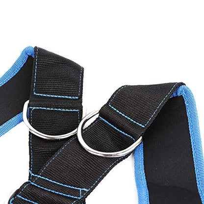Sled Harness Tire Pulling Harness, Sled Shoulder Harness Adjustable Fitness Workout Speed Training Trainer Belt with Pull Strap for Pulling Speed Training,