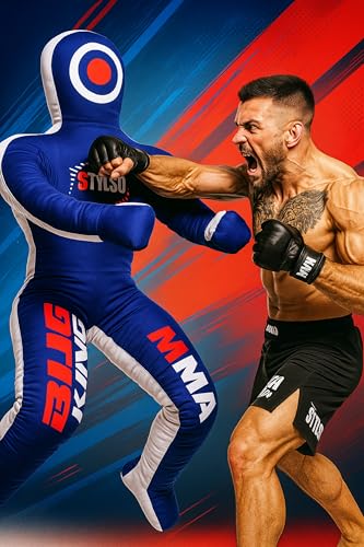 Grappling Dummy for Adults, Unfilled Wrestling Dummy, Hanging Jiu Jitsu Dummy for BJJ, MMA, Judo, Karate, Martial Arts - color: Blue Sit, 6ft / 72 inches