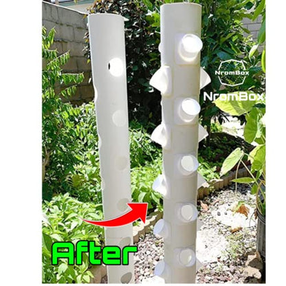 27 Pack of 2-inch Net Pot Holders is Perfect for Soilless Farming and Indoor Plant Cultivation. Fit Snugly On 4inch PVC Pipes. Made in USA.