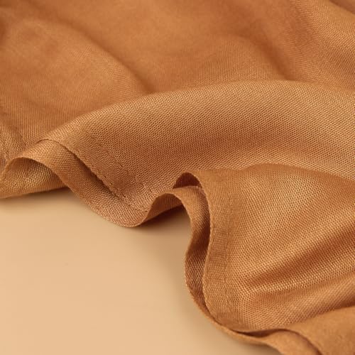 Modal Feel Hijab Scarf for Women, Lightweight Ombre Dual Color - color: 4#yellowbeige