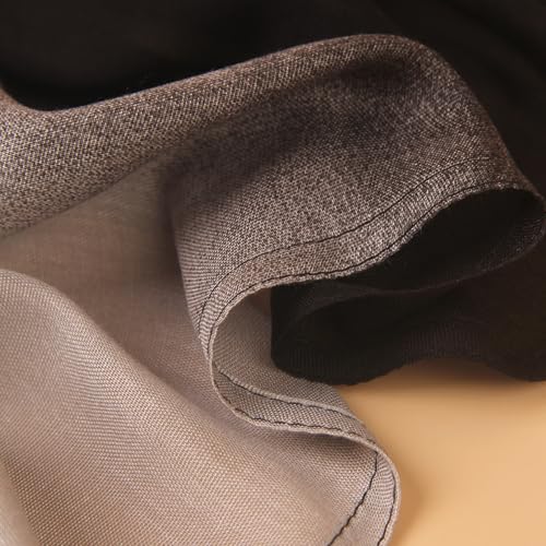 Gradient Dual Color Scarf，Elegant Ombre Headwraps Hijab, Modal Cotton Feel Lightweight Sunscreen Shawls for Women - color: 5#blackgrey