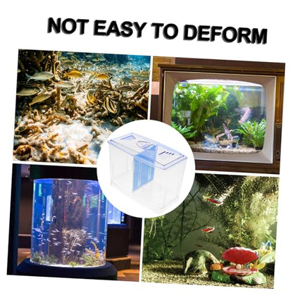 Abaodam Fish Breeding Box with Oxygen Supply Transparent Isolation Tank for Guppy Fry Fish Nursery and Shrimp Breeding Versatile Aquarium Accessory for Healthy Growth