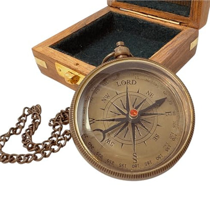 God My Lord Compass - Compass Gift Inspirational Quote Engraved, Graduation Gift, Confirmation Gift, Religious Gift for Men Women Boys Girls Teenage Kids, Baptism Gift