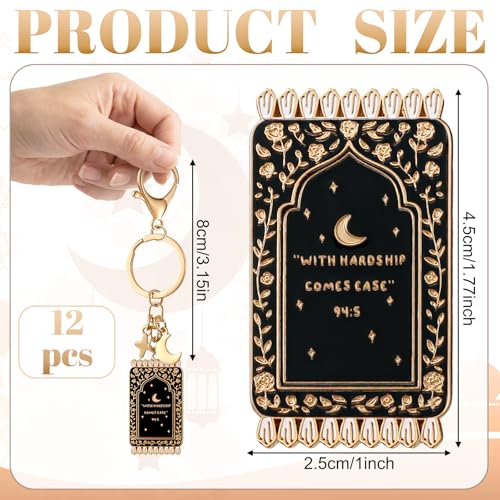 Islamic Enamel Keychains - color: Black