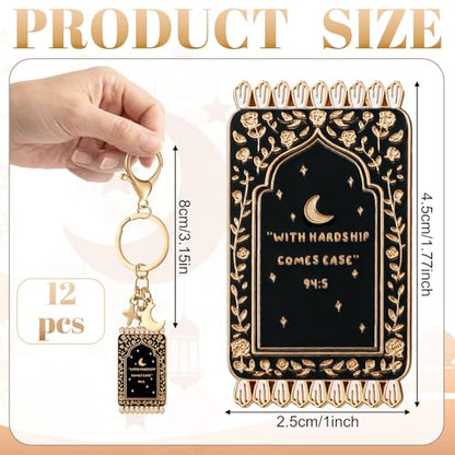 Islamic Enamel Keychains - color: Black