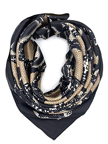 YOUR SMILE Silk Like Scarf Women's Fashion Pattern Large Square Satin Headscarf Headdress - color: 105