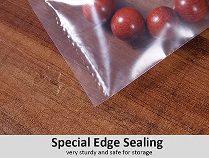 Geoyee 200ct 4x6 Inches Flat Open End Clear Plastic Poly Bags 1.6 Mil, Small Poly Bags for Office Storage, Screws packaging, Metal Accessories, Fruit, Food (4x6-200pcs) - size: 4.3x6.3 inches