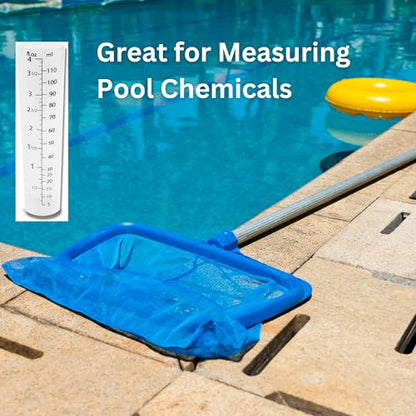 4oz (110 mL) Graduated Cylinder - Heat Resistant & Chemical Resistant, Multipurpose Measuring Cylinder, Measurements in Milliliters (mL) and Fluid Ounces (Fl Oz) (1 Pack) - size: 1 Pack