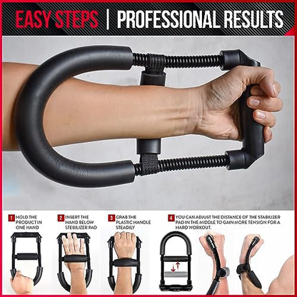 Wrist Strengthener - Adjustable Wrist Exerciser Strengthener, Enhance Your Grip with Wrist and Forearm Strengthener, Wrist Trainer Designed for Anyone Seeking to Improve their Grip Strength
