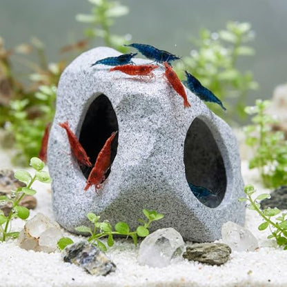 Premium Beta Fish Tank Decor, Beta Fish Tank Decorations, Betta Fish Tank Accessories, Fish Rocks Hiding, Playing, Resting Spots - Avoid Aggressive Behavior (Alien) - style: Medium-E.T