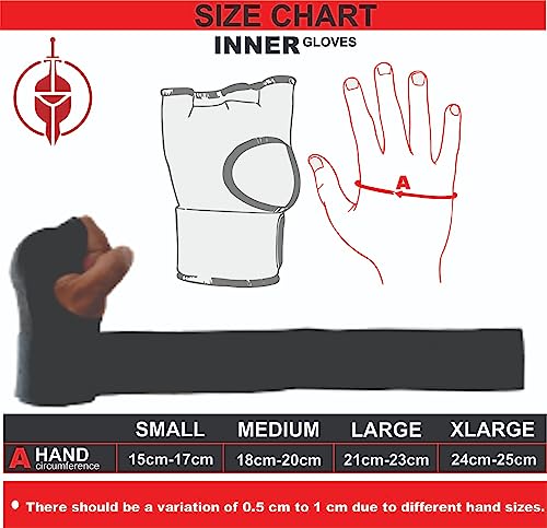 Gel Pad/Insert Inner Hand Wrap/Gloves for Boxing, Muay Thai, Kick Boxing and Martial Arts (Comes as a Pair)
