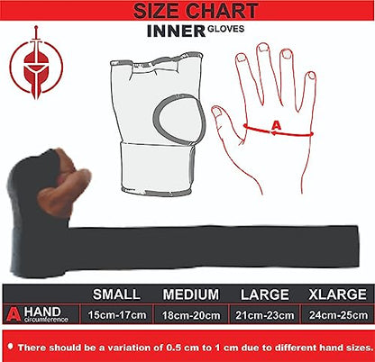 Gel Pad/Insert Inner Hand Wrap/Gloves for Boxing, Muay Thai, Kick Boxing and Martial Arts (Comes as a Pair)