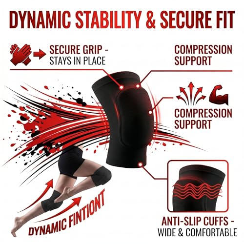 Volleyball Knee Pads for Women Men Youth Kids, Knee Brace for Basketball Soccer Football Dance Yoga Tennis Running Cycling Workout Climbing (Medium) - size: Medium