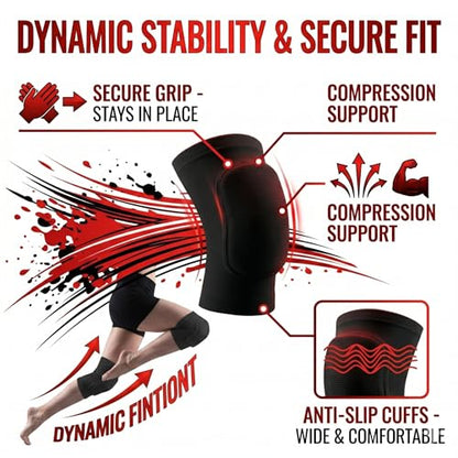 Volleyball Knee Pads for Women Men Youth Kids, Knee Brace for Basketball Soccer Football Dance Yoga Tennis Running Cycling Workout Climbing (Medium) - size: Medium