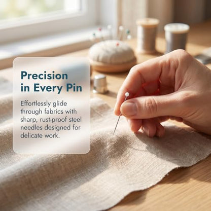 100pcs Decorative Pearl Push Pins, 1.5x0.12in, White - color: White-0.12x1.5in-100pcs