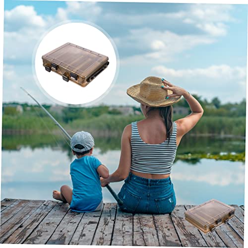 Fabric Storage Bins，Plastic Bins ，Plastic Bait Sea Fishing Stacked Beads Cages Pole Hooks Aquarium Waterproof - size: 20X16X4.7CM