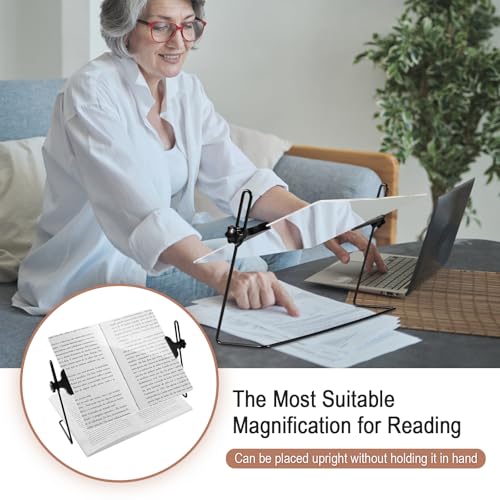 3X Desktop Reading Magnifier - Full Page Magnifying Glass,Low Vision & Seniors, for Reading Books,Small Print,Magazines,Documents.