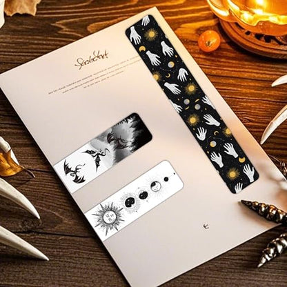 Gothic Romance Magnetic Bookmarks: 30 Pcs Witchy Dragon Moon Book Mark Clips, Fantasy Dark Academia Reading Accessories for Women Teens, Occult Gifts for Book Lovers - style: Gothic Romance