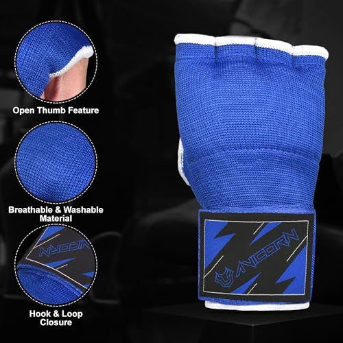 Kids Boxing Handwraps Kids Fist Protector Inner Gel Gloves Quick Wraps for Punching Great for MMA Training