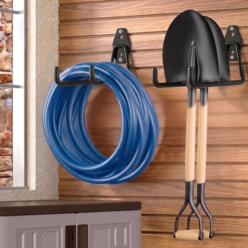Large Garage Hooks Heavy Duty, 4 Pack 7.5 inch Garage Wall Hooks for Hanging Ladder, Kayak, Bike, Chair and Tool