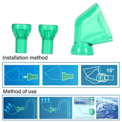 HEEPDD Aquarium Lily Pipe Outflow, Fish Tank Filter Water Outflow for Aquarium Planted Tank Aquascaping Filter
