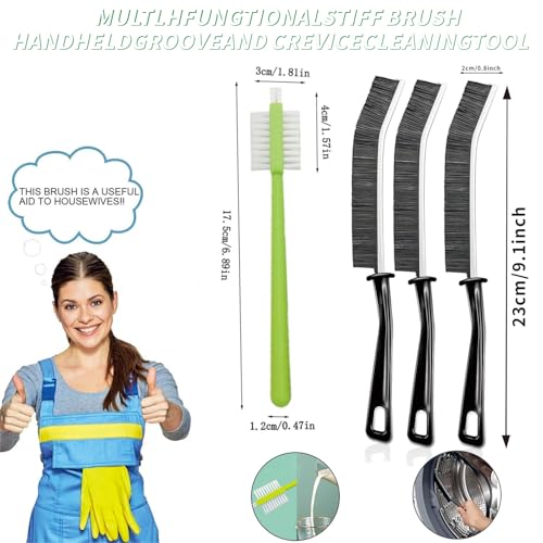 14 Pcs Crevice Cleaning Brush, Corner Brush, Screen Cleaner Brush, Cleaning Tools for Housekeeping, Garbage Disposal Cleaner Brush, Window Track Cleaning Tools, Kitchen - size: 14piece