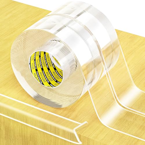 Clear Edge Protector Strip,2 Pack x 1.57in x 16.4FT | 2mm thick，Sharp Edge Wrap Cover Tape, Self Adhesive Protective Bumper Guards for Cabinet Door Desk Bed Furniture Waterproof - size: 2 Pack x 1.57in x 16.4FT