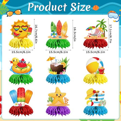Party Decorations Honeycomb Centerpieces - color: Summers