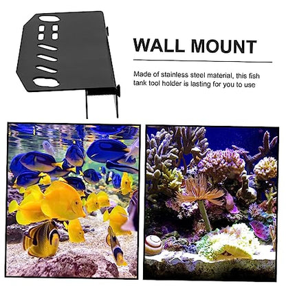 Aquarium Tool Holder Water Plants Maintenance Organizer Multi-Slots for Easy Access Compact Design for Fish Tank Cleaning Lightweight and Storage Rack