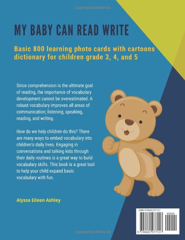Success Vocabulary Reading and Spelling Words Practice Book in 5 Languages English German French Spanish Arabic: My baby can read write basic 800 ... 3, 4, and 5 - Easy Beginner reading books
