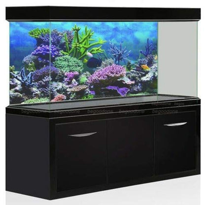 PVC Adhesive Undersea Backdrop, Aquarium Corals Photography Background Fish Poster(76 * 46cm) - size: 76*46cm