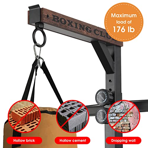 J JACKCUBE DESIGN Wall Mount Heavy Bag Hanger Bracket, Punching Bag, Sandbag Holder Rack, Heavy Duty Hanging Bracket Boxing Accessories Stand for Home and Gym -MK852A