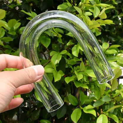 U Shape Acrylic Tube for Aquarium Fish Tank: Outer Dia 32mm Aquarium Pumps Pipe Connector Water Supply Tube, Transparent U Shape Test Tube for Garden Supplies Home DIY Connector