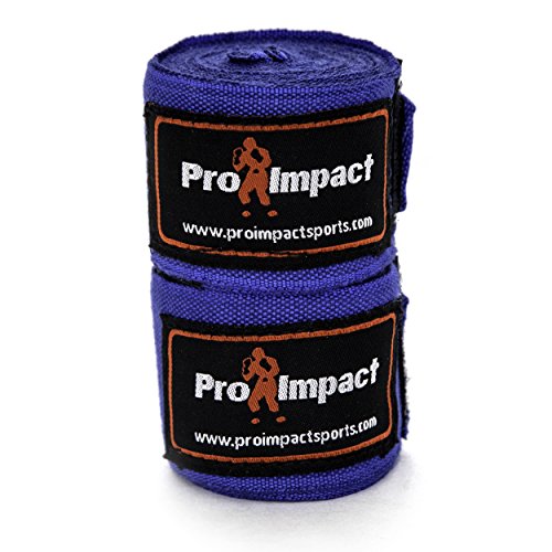 180 Inch Mexican Style Boxing Hand Wraps – Stretchable Wrist & Knuckle Support for MMA, Muay Thai, Kickboxing, Heavy Bag & Combat Training – Men & Women - color: Blue
